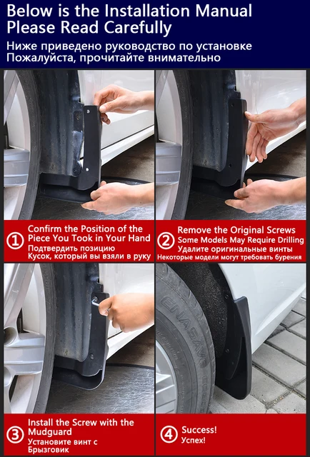 Parafanghi Per Ford Kuga 2013-2019 - Set 4 Pezzi Anteriore E Posteriore, In ABS - Foto 4