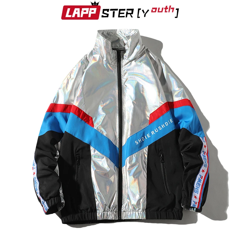 LAPPSTER-Youth Мужская Лоскутная уличная Светоотражающая куртка 2020 ветровка Harajukiu