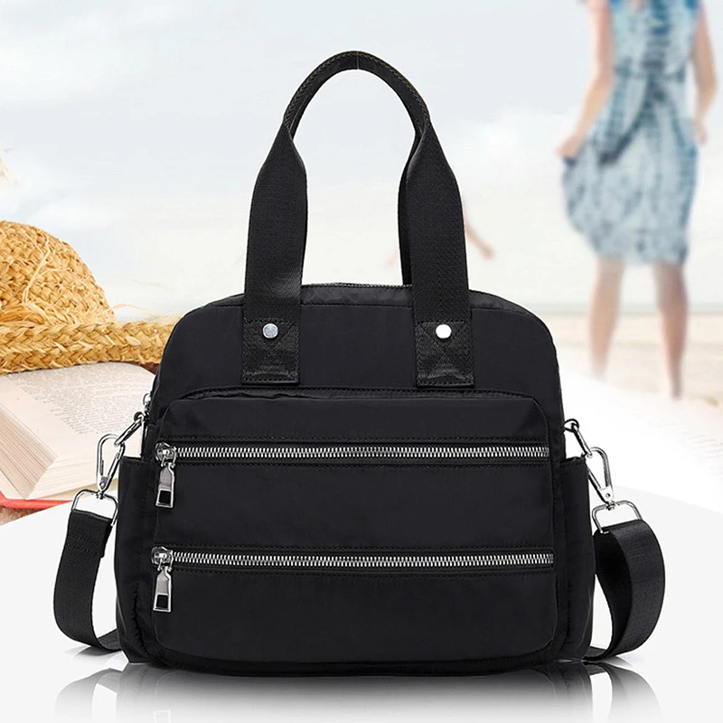 Модные женские водонепроницаемые нейлоновые сумки-мессенджеры, женские сумки через плечо, повседневные сумки для девочек, сумки через плечо