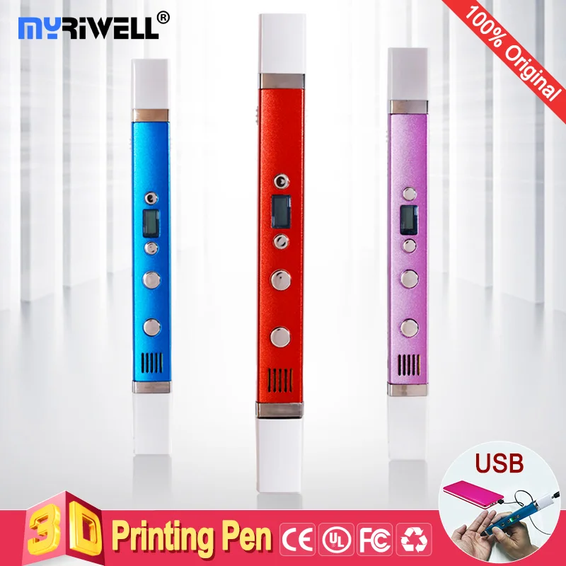 3d Ручка Myriwell светодиодный дисплей USB зарядка 3 d pen3d модель креативная ручка