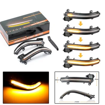 

Car Turn Signal Light For BMW 1 2 3 4 Series i3 Amber Smokey lens Dynamic
