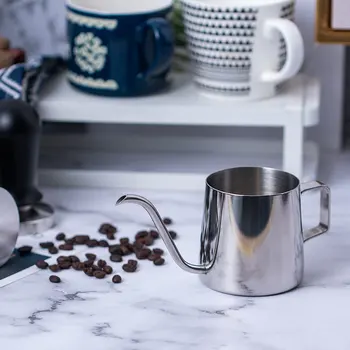 

Thickened Stainless Steel Long Narrow Spout Gooseneck Kettle Coffee Tea Pot Wood Lid Coffee Maker Pot Home Gadget Cafete LA541