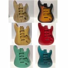 Coloured Guitar Body Maple Semi Finished Electric Guitar Body Unfinished DIY Fender ST Style Guitar Accessories Sunburst Color