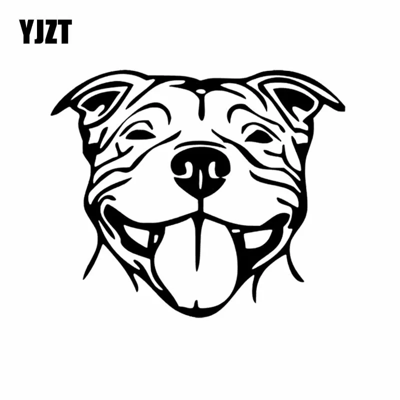 YJZT 16X13.5CM Staffy стаффордширский бультерьер Staffie виниловая наклейка с принтом Собаки