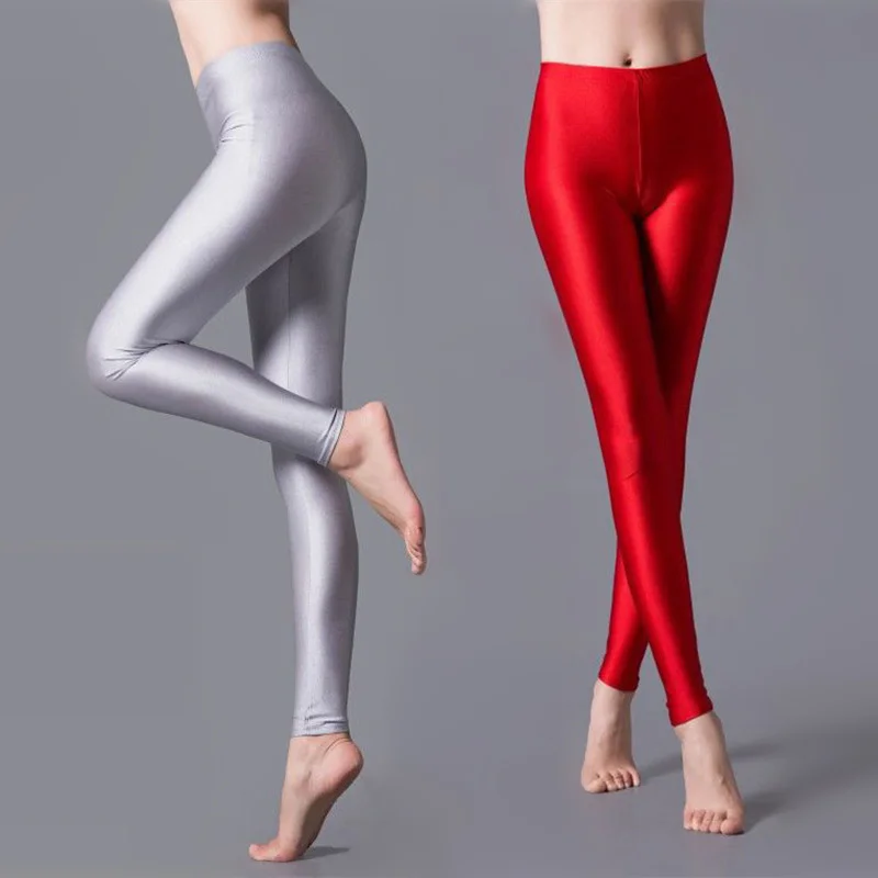 leggins Solid Color Women Elastic Plus Velvet Leggings Sexy Fake Skin Tone Seamless High Waist Slim Pantyhose Female Thermal Leggings yoga pants for women