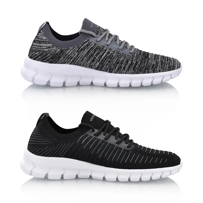 (Код Break) Li Ning Мужская умная быстросохнущая обувь моно кроссовки из пряжи дышащая