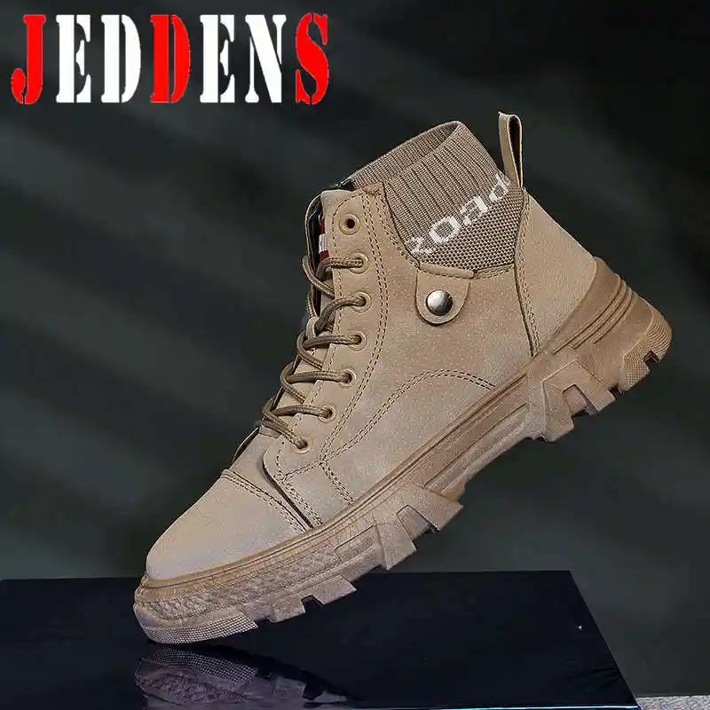 新男性は冬の暖かい革カジュアルアンクルブーツメンズ滑らない作業靴ファッション男性豪華なプラットフォームマルティンスのブーツe5 メンズカジュアルシューズ Aliexpress