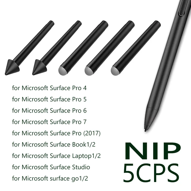 5pcs Original Pen Tips Stylus Pen Tip HB HB HB 2H 2H Replacement Kit for  Microsoft