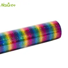 25cm*1m Holographic Laser Heat Transfer Vinyl Heat Press Film