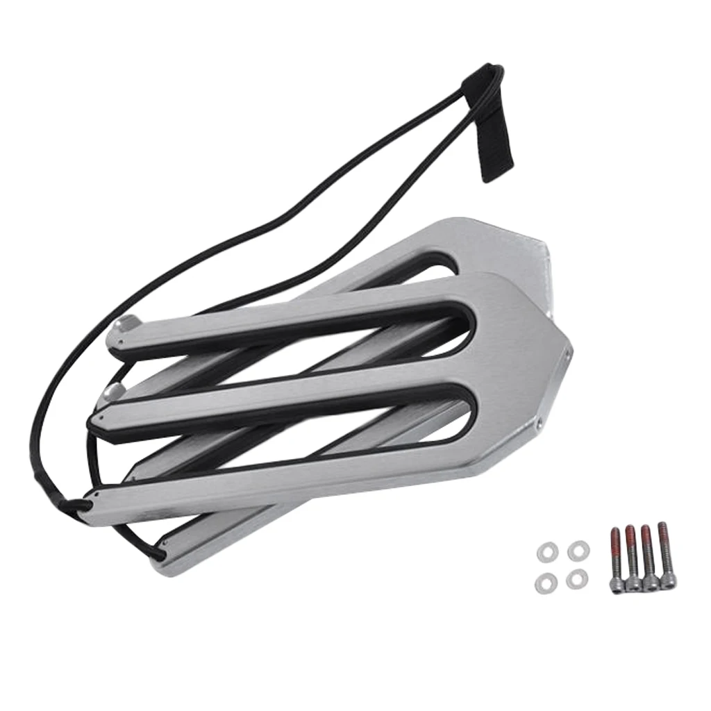 

1 Pair Heavy Duty Aluminum Wakeboard Tower Rack - Boat Board Bracket Surfboard w/ Universal Inserts - Silver