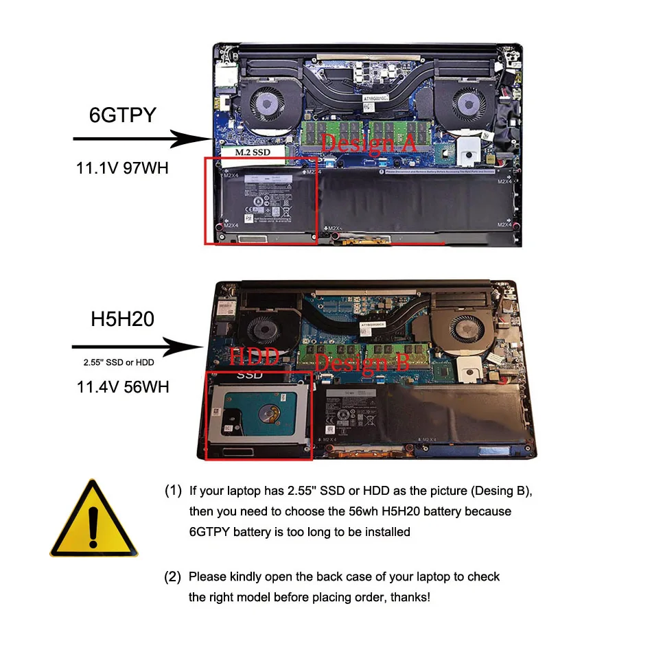 11 1 V 97Wh 6GTPY новый оригинальный ноутбук Батарея для Dell Precision 5510 m4700 XPS 15 9550 9560 9570 5XJ28