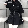 Single / set summer Korean versatile dark loose BF shirt top women fashion two piece set skirt jupe dropshipping ► Photo 2/6