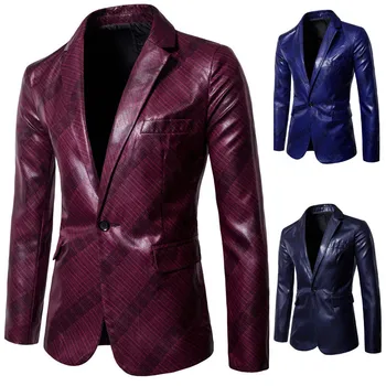 

18 Autumn And Winter New Style Formal Dress Fine Twill Bright Surface Printed One-Button Suit Best Man Suit