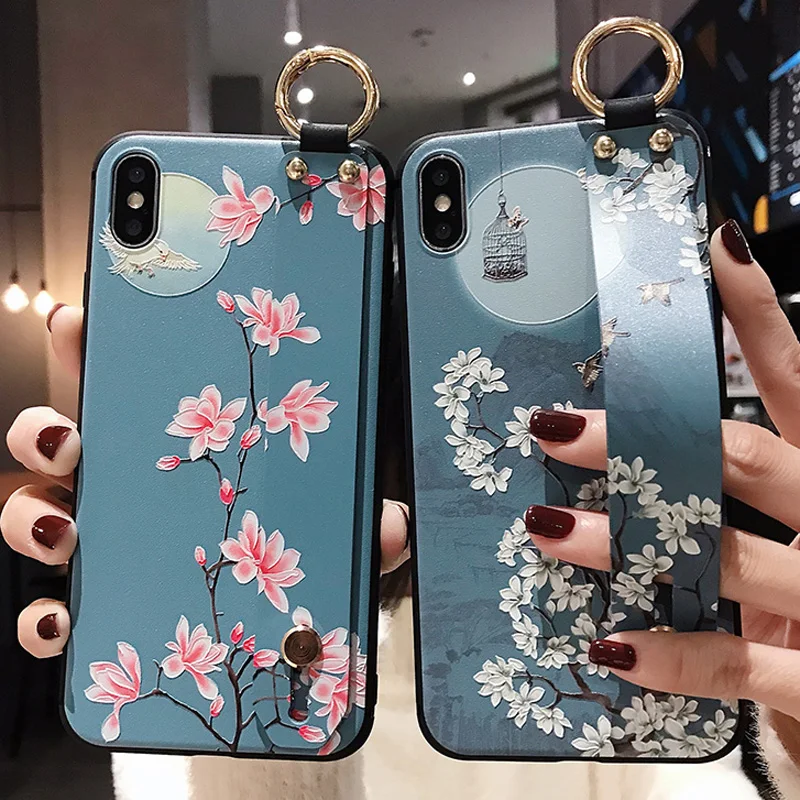 Чехол на запястье для Samsung A70 A50 A10 A20 A30 A50S A40 A30S A60 Note 10 Plus 8 9 ТПУ|Бамперы| |