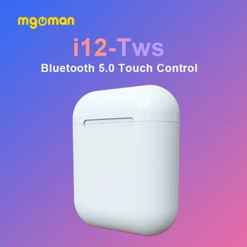 

Mgoman i12 TWS Bluetooth5.0 Earphone Audifonos Dropshipping Earbud Wireless White Color Headset Stereo In-ear With Fast Charging