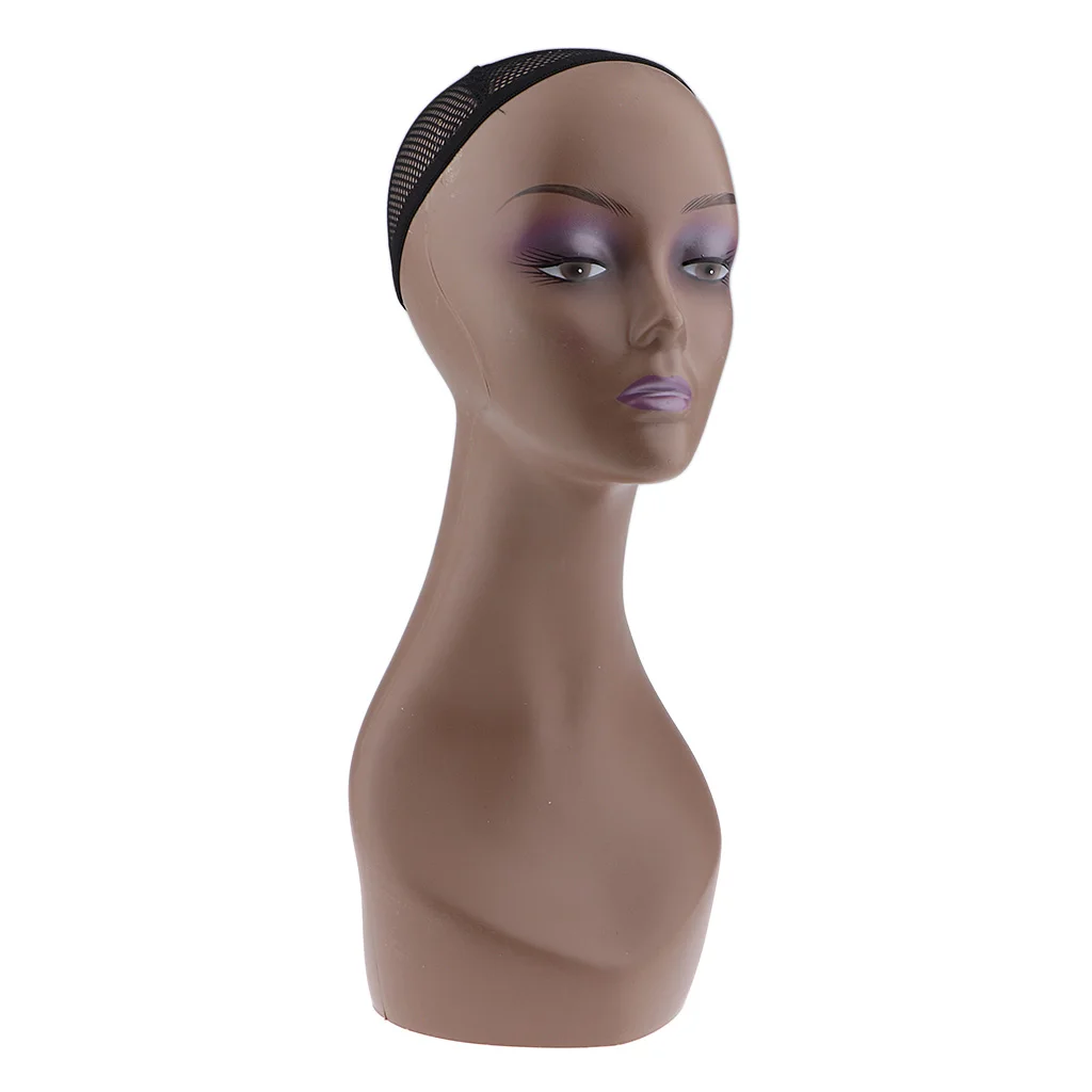 ABS Manikin Head Female Mannequin Bust Wig Headphone Stand for Wigs Display Making Styling