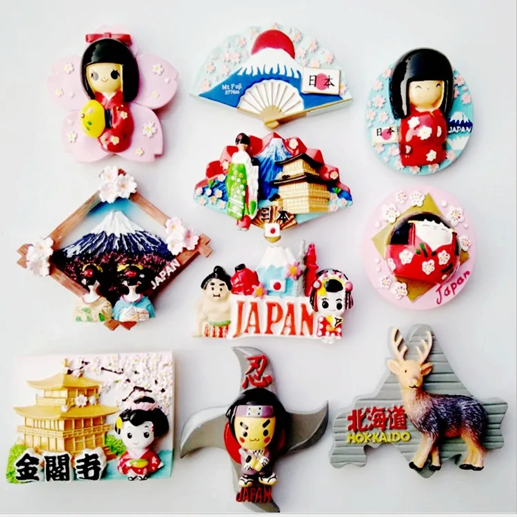 3D Japanese Tourist Souvenir Fridge Gift High grade