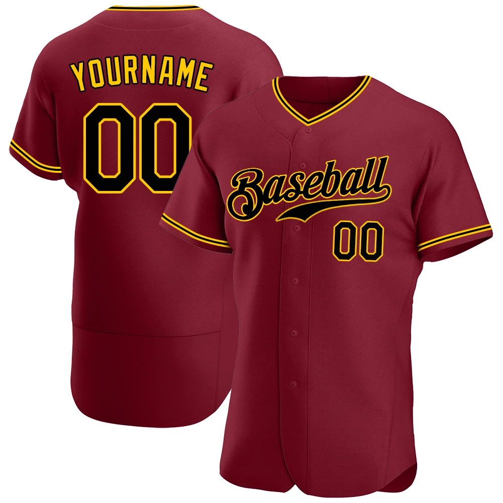 Baseball Jersey Short Sleeve Baseball Shirt Sublimation Print Softball Shirt Game Training Uniform Men/Youth Gift for Fan