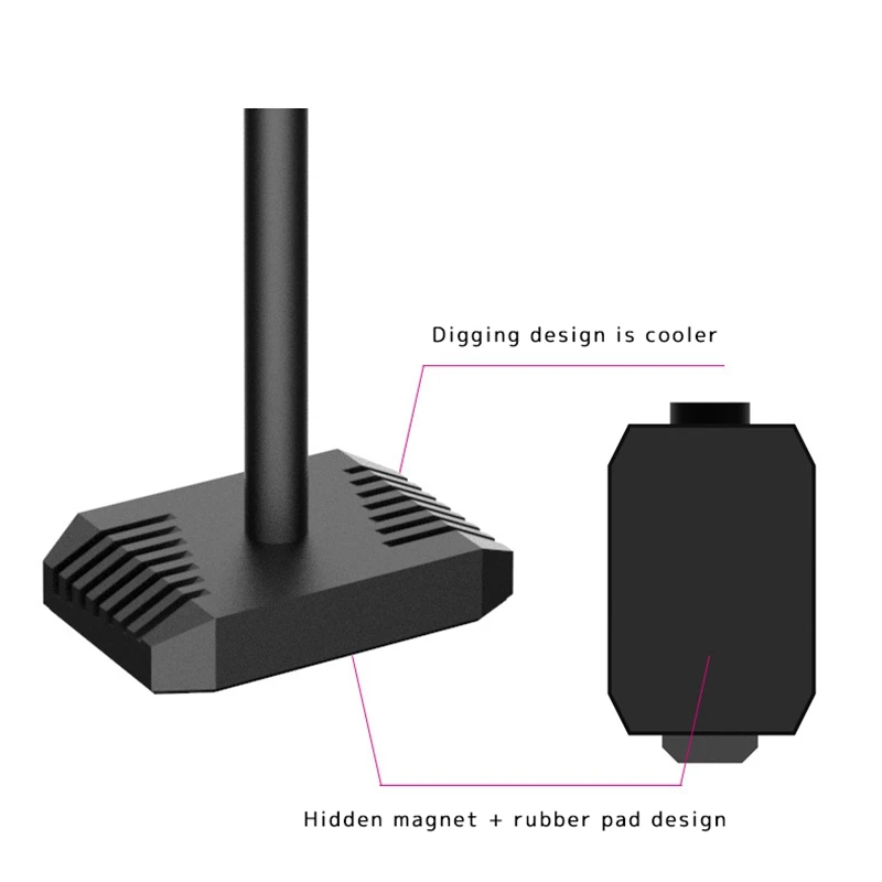 

VC-2 Graphics Card Holder Bracket Desktop Computer Case Video Card Support Stand Computer Main Engine Aluminum Anodic Polishing