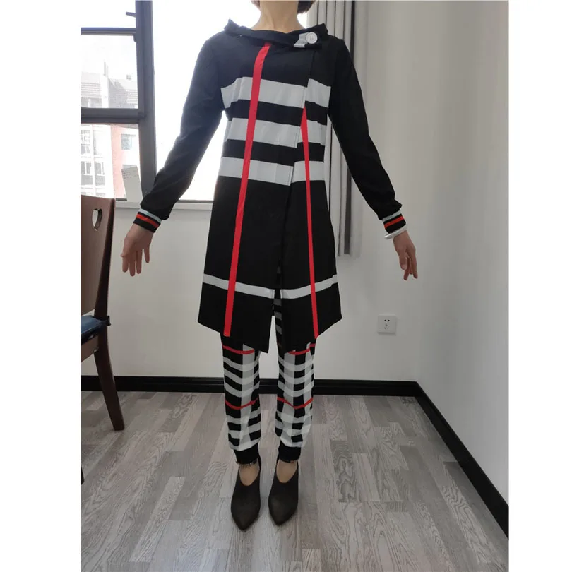 2020 куртки 2 шт. комплект женской одежды осень зима Топ и спортивные брюки для