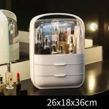 

European household desktop drawer dressing table simple bedroom large wooden cosmetics storage box