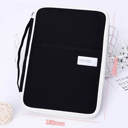 baby Medical record card storage bag pregnant women checkup information Document bag portable multi-function file Travel bag - Цвет: dark blue-small