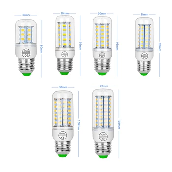 

E27 E14 7W 9W 12W 15W 20W 25W 5730 SMD LED Corn Bulb Lamp Light Warm White