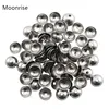 4 5 6 8 10mm Round Smooth Stainless Steel Beads Caps For Jewelry Making 50Pcs/Lot ► Photo 1/3