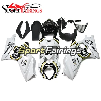 

Bodywork For Suzuki GSXR1000 GSX-R 1000 K7 07 08 2007 2008 Injection ABS Plastic Motorcycle Lucky Strike White Gold Fairing Kit