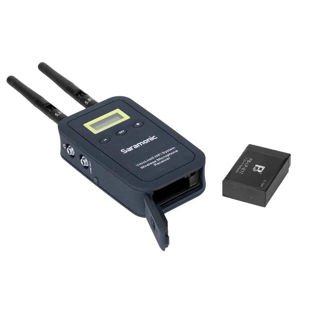 Saramonic Vmiclink5 Hi-Fi 5,8 ГГц 3-канальный блок питания с беспроводные ПЕТЛИЧНЫЕ микрофон Системы с передатчик и приемник для цифровых зеркальных камер и многое другое