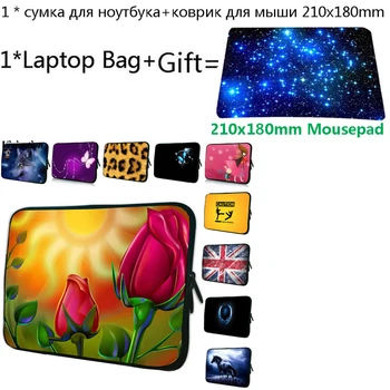 

Sleeve 14 17 Notebook Sleeve Laptop Bag For iPad Xiaomi Lenovo iPad Air Macbook Pro 13.3 15.4 12 13 15 10 7 Tablet Case+Mousepad