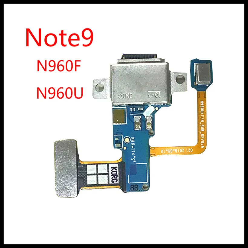 Высокое качество usb зарядный порт док-станция Соединительный микрофон Flex для samsung Galaxy Note 9 N960 N960F N960U запасные части