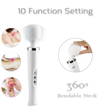 

1 Pc Multi Speed Rechargeable Cordless Personal Massager Handheld 30 SPEED Electric Massager Magic Wand Body Care Health Beauty