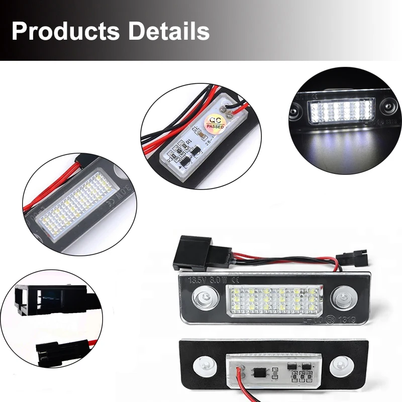 2X безошибочный 18SMD светодиодный светильник для номерного знака skoda octavia light s льник
