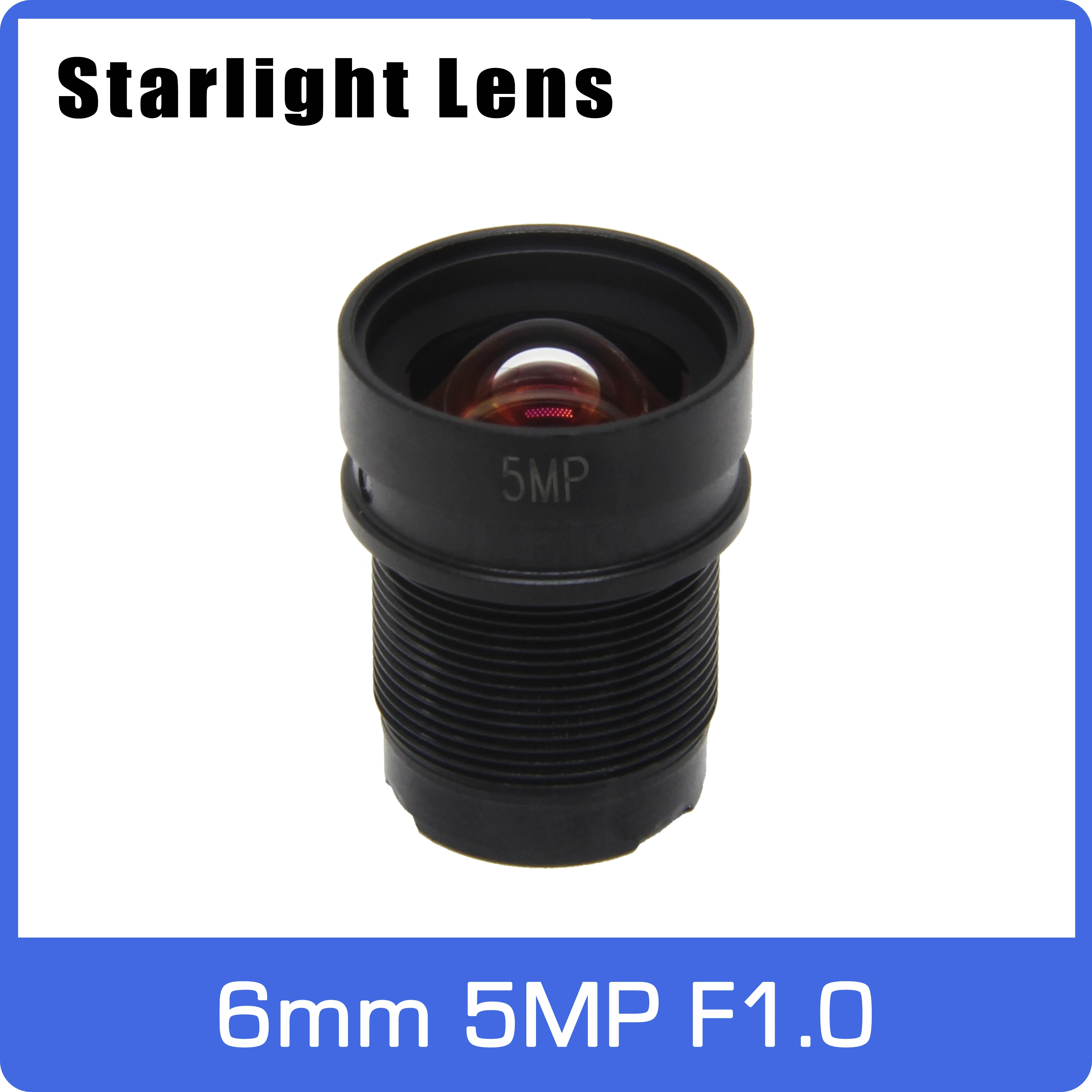 Camera Lens 5MP Aperture F1.0 6mm For SONY IMX335
