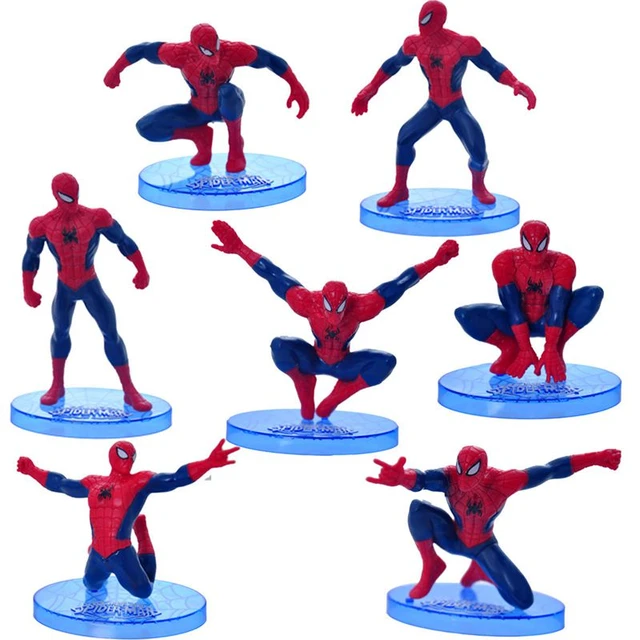 Spiderman Cake Birthday Decorations Toppers Action Figure Party Decoration