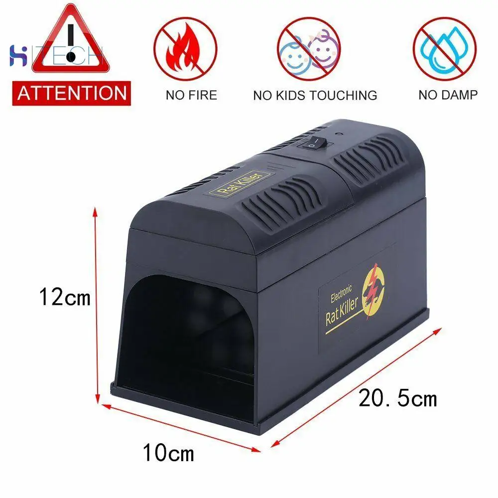 

ELECTRONIC REUSABLE MOUSE RODENT KILLER RAT ELECTRIC ZAPPER TRAP PEST CONTROL