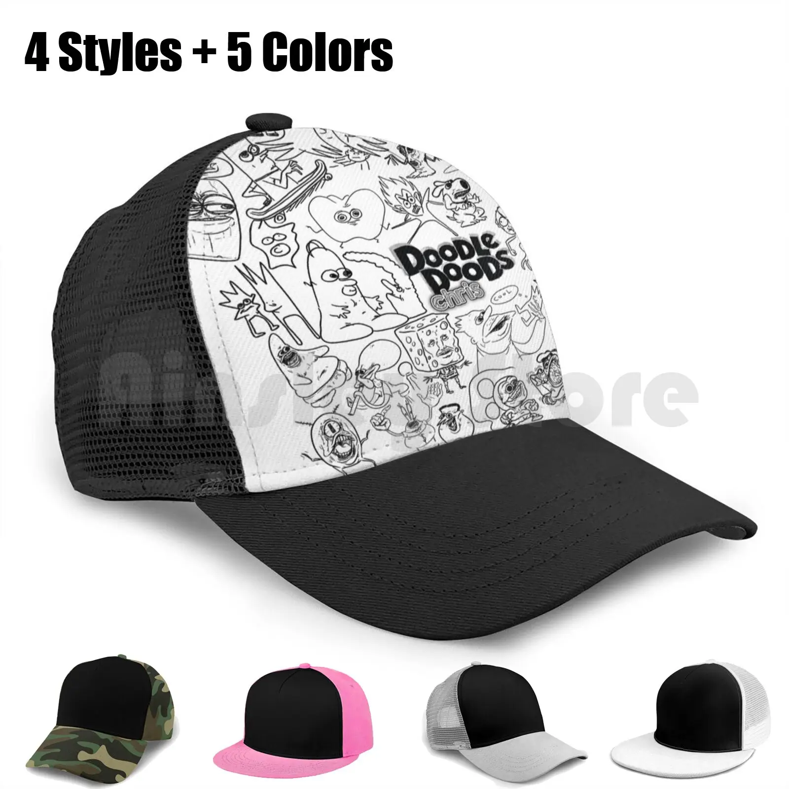 Doodle Doods Chris Collage Baseball Cap Diy Mesh Hip Hop Adjustable Chris Oneyng  Oney Doodle Doods Doodle Game Grumps|Men's Baseball Caps| - AliExpress