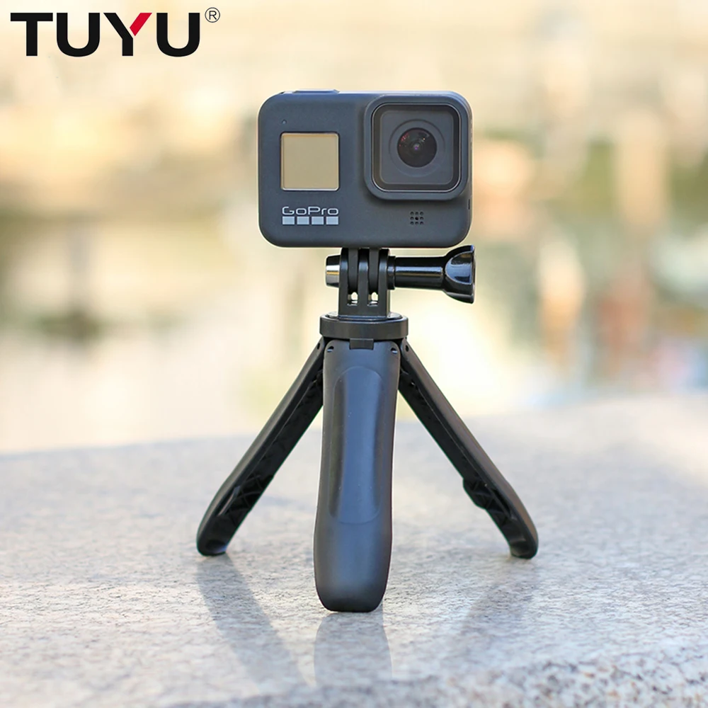 TUYU2019 складной штатив выдвижной мини монопод ручка селфи палка для DJI OSMO Gopro Hero 8 eken YI ручные аксессуары