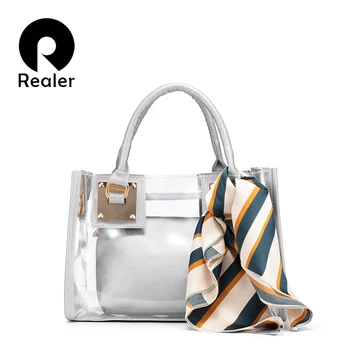 

2020 Women Transparent Bag New Luxury Brand Clear PVC Jelly Small Tote Messenger Crossbody Shoulder Bags Female Handbags Party