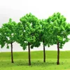 4pcs/8pcs G O Scale Model Trees 1:50 Green Trees Iron Wire 14.5cm G14070 Railway Layout