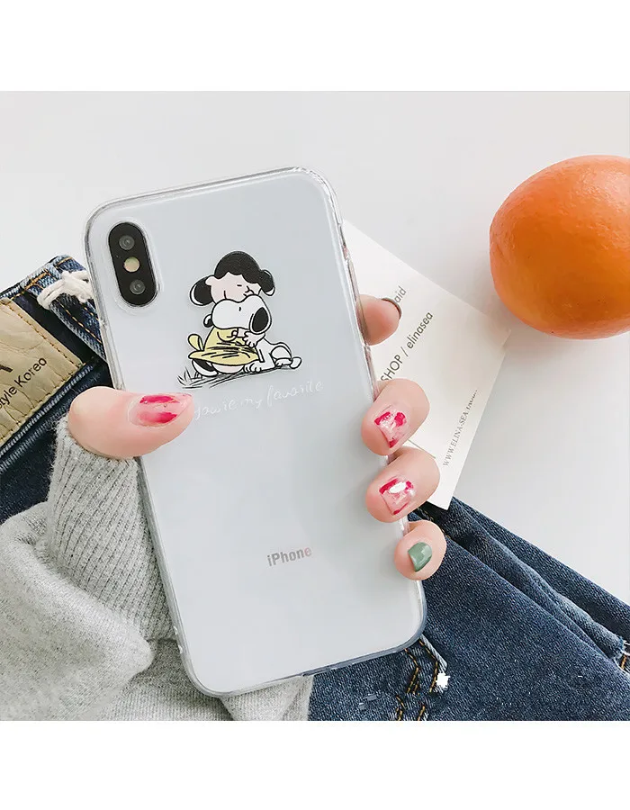Прозрачный ультра тонкий мультяшный чехол для IPhone 11 Pro 6 S 6s Plus X XR XS Max 8 8plus 7 прозрачные чехлы для телефона чехол s ProMax чехол - Цвет: K
