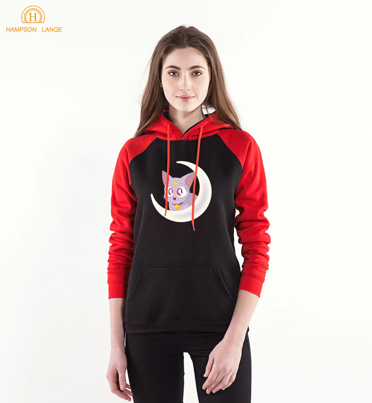 Аниме Сейлор Мун Printn реглан толстовки для женщин стиль весна осень Kawaii толстовки женский спортивный костюм