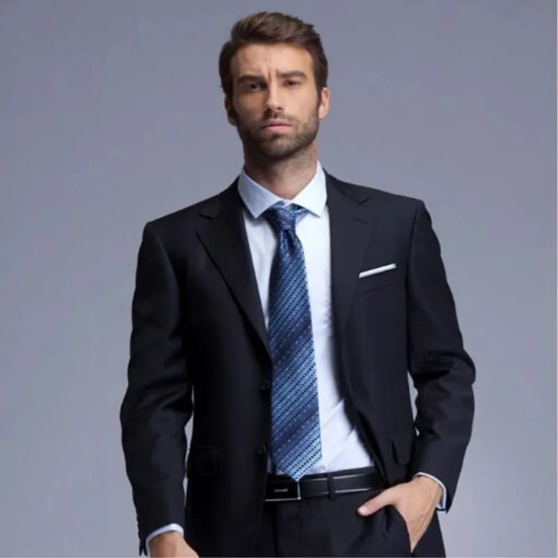 

Customized groom wedding ball gown men's slim two-button simple classic gentleman suit suit two-piece Jacket+Trousers