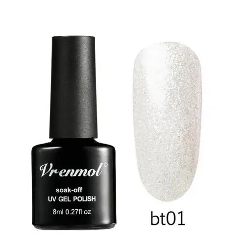 1Pc Glitter Gel Polish Soak Off UV LED Nail Art Varnish Shining Long Lasting Base Suitable to apply on UV gel nails, acrylic - Цвет: 1