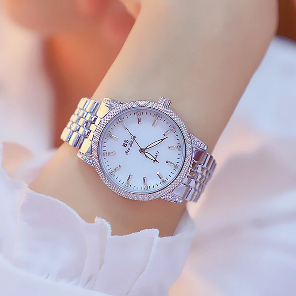Fashion Silver Women's Wrist Watch Luxury Ladies Bracelet Watch Reloj Mujer  Relogio Feminino Zegarek Damski - AliExpress, image size:960x960