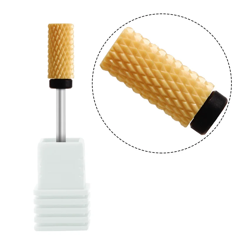 Black Ceramic Mill Nail Drill Bit Electric Nail Milling Cutter Cuticle Polishing For Manicure Machine Nail Drill Nail Art Tools - Цвет: Nail  4