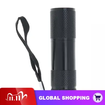 

395nm Aluminum Alloy 9 LED UV Multi-function Flashlight Support 3 x AAA Batteries for Fluorescent Detection / Money Detector