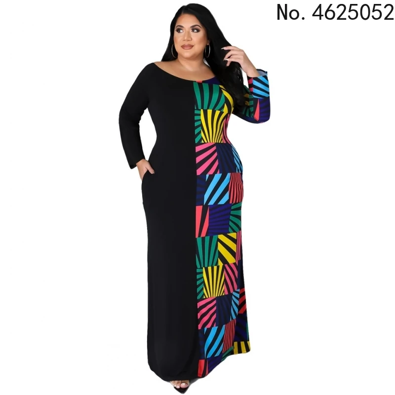 African Abaya Print Dashiki Dress Long Sleeve Hijab Muslim Bazin Design Maxi Dresses Women Robe Gowns Riche Sexy Lady | Тематическая