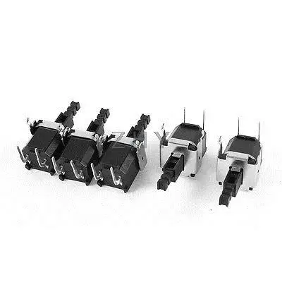 

5 Pcs Self Locking SPST 2 Pin Terminals Push Button Power Switch 5A/80A 250V